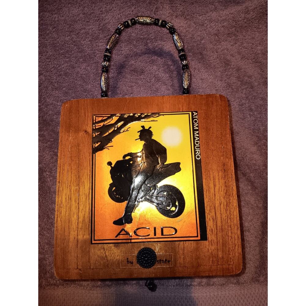 Drew Estate - Acid "Blondie" Wood Cigar Box With Knob, Handle, Mirror & Tiger!